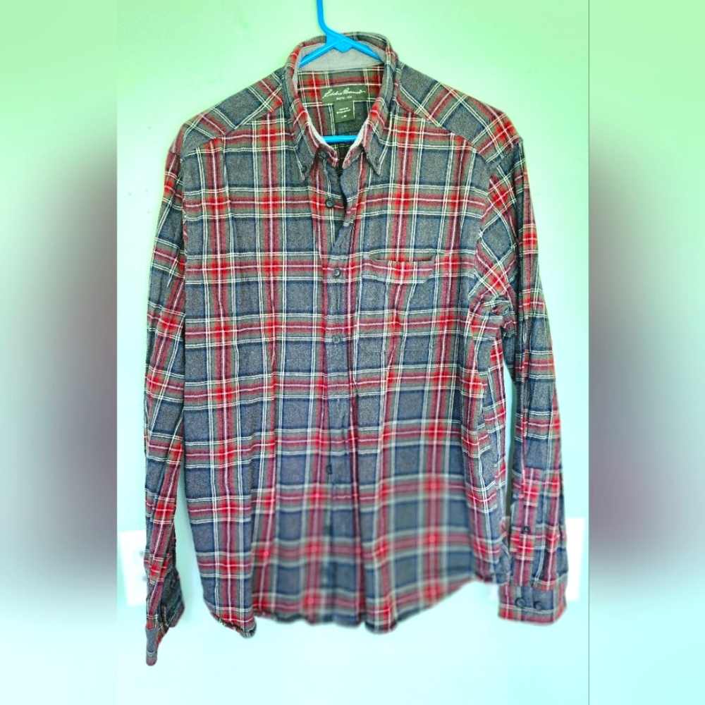 Eddie Bauer Plaid Casual Button Longsleeve